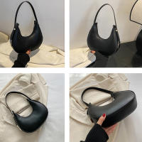 Bolso De Hombro Para Mujer Yogodlns Nueva Primavera Color Sólido Forma De Media Luna Lujo PU Cuero Bolsos Versátiles Con Funda - details 26