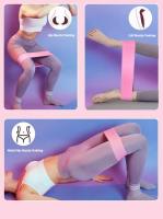 3Pcs Bandas De Resistencia De Tela Para Glúteos Y Piernas Ejercicio De Squat Y Estiramiento Adecuado Para Gimnasio Y Yoga Equipamiento De Fitness - details 6