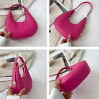 Bolso De Hombro En Forma De Crescent Para Mujer Bolso De Armpita Diseñador Bolso De Mano Diario Bolso Para Teléfono Vintage PU Suave - details 24