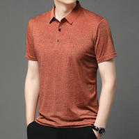 Camisa Polo Para Hombre Casual De Color Sólido Manga Corta Transpirable Cómoda Versátil Top Moda Negocios New Men's Business - details 12