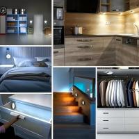 2pcs Luz De Noche Magnética Step Luz Recargable Por USB Con Sensor De Movimiento Inteligente 120° Amplio Rango De Sensación Cable De Carga Incluido - details 10