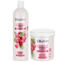 Tahe Blumin Pack Frambuesa y Menta: Champú 1000 Ml. + Mascarilla 700 Ml. / Nutritivo y purificante. - details 0