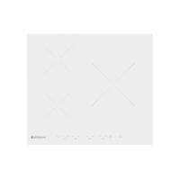 Meimon Placa de inducción Johnson , Cristal Blanco, 3 Zonas de Cocinado, Potencia Total de 7,4 kW, Función Booster, Control Táctil Independiente, Temporizador hasta 99 min, Seguridad con Bloqueo Infantil y Apagado Automático, 9 Niveles de Potencia. - details 0