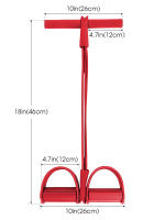 Cuatro Tubos Ajustador De Tensión Pedal Multi Funcional Equipo De Fitness Doméstico Bandas Elásticas Para Yoga Fortalecimiento Abdominal - details 1