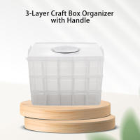 Organizador De Sundries 3 Niveles Desmontable 30 Cajas De Almacenamiento Grande Capacidad Cubierta Anti-Polvo Pila Superior Para Almacenamiento Doméstico - details 0