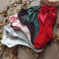 Calcetines De Navidad Para Bebés Y Niñas Con Gran Lazo Alta Cintura Suaves Y Lindos De Algodón Y Poliéster Para Otoño Invierno Primavera Verano Tallas S M L Para 0-5 Años - details 6