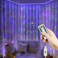 Luces De Hada LED Para Cortina Decoración De Navidad Y Festivales Iluminación Para Hogar Regalo Para Dormitorio Año Nuevo 2025 - details 1