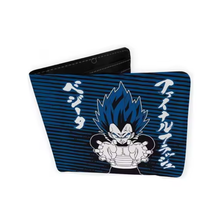 Abystyle Cartera Super Vegeta Dragon Ball Vinilo Azul Compacta - REF: ABYBAG510 - 1