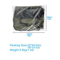 Bolsa De Selleccion Para Motocicleta De Gran Capacidad Impermeable De Lona Con Cuero Herramientas Laterales Para Viaje Y Montar Bicicleta - details 2