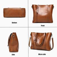 Bolso de mano de cuero sencillo with ASA Superior para Mujer, Bolso de hombre de gran capacidad para el trabajo - details 1