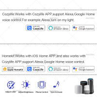 Bombilla LED De Vela Inteligente WiFi Dimmable RGBCW E12 E14 Control Por APP Siri Alexa Google SmartThings Voz Sin Descoloración - details 0