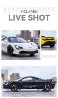 McLaren 720s Super Deportivo De Escala 1/24 En Aleación De Metal Modelo De Simulación Con Sonido Y Luz Juguete Retroalimentado Para Niños Regalos - details 16