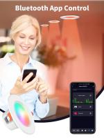 Tuya Smart Bluetooth Downlight RGB Dimmablespots De Techo Controlable Por APP 10W 15W LED Interior Recogido 85-265V Para El Dormitorio Material Plástico - details 5