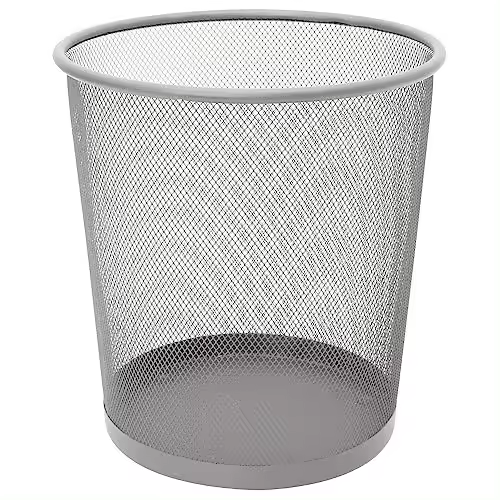 Papelera Malla Metálica Plus Office 13 Litros - 27,5 X 28 Cm - 1
