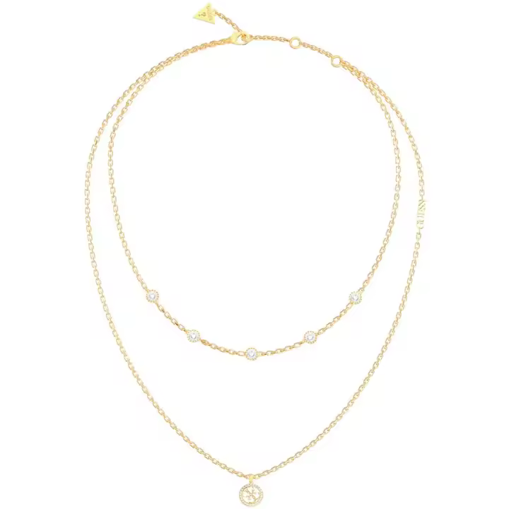 Collar Guess JUBN02140JWYG Dorado en Acero Inoxidable de Dos Alturas para Mujer - 1