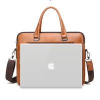 Bolso De Negocios Para Hombre De Lujo En Cuero PU Bolso De Mano Para Laptop Y Archivos A4 Estilo Oficina Y Almuerzo - details 28