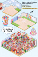 Puzzle 3D De Parque De Diversiones Cartoon DIY Paisaje Estático Para Niños Regalo De Cumpleaños Y Fiestas Adhesivo De Bolsillo Escena De Cabaña - details 6