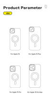 Funda Magnética Baseus Para iPhone 15 14 13 12 11 pro Max Carga Inalámbrica Cubierta Transparente Antigolpes Y Resistente Al Polvo Para iPhone 15 14 pro Max - details 15