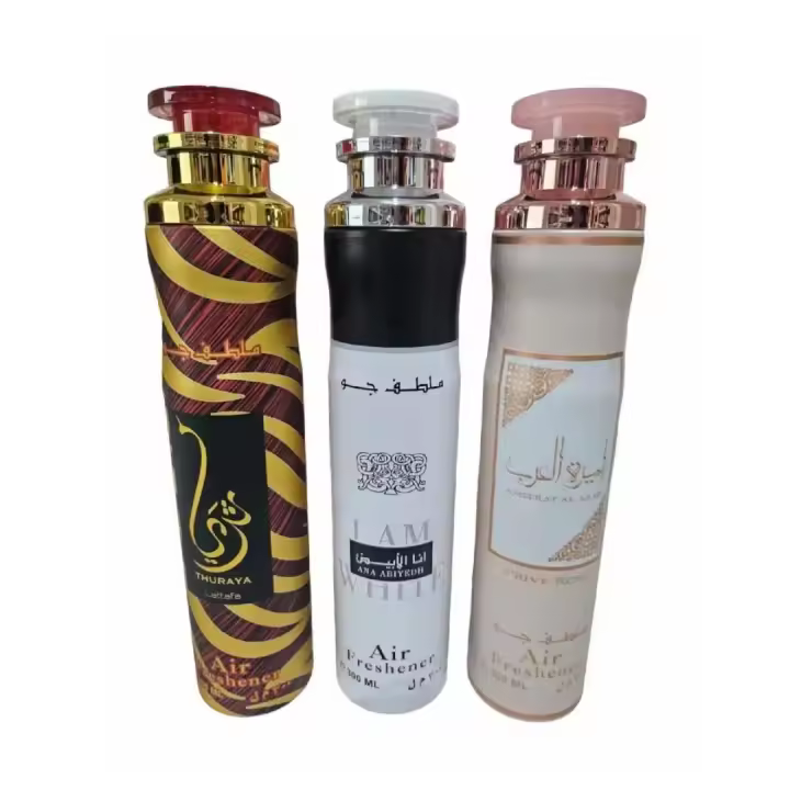 Pack de 3 ambientadores arabes 900ml Lattafa,Spray de hogar y tejidos Thuraya 300ml+Ameerat al arab rose 300ml+Ana Abiyedth 300ml Olores duraderos,orientales,lujosos,florales - 1