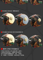 Casco De Motocicleta Eléctrico Inteligente Bluetooth Protección Auditiva Tres Cuartos Para Hombre Y Mujer Casco Frontal Abierto ABS Unisex - details 7