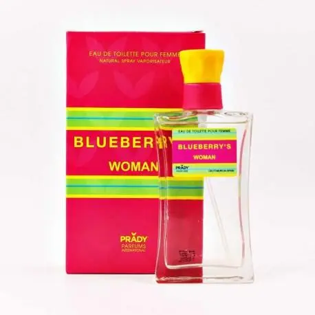 Prady Parfums - Blueberry´s - Colonias Prady de 90 ml - Olor Intenso Duradero - Fragancias Frescas - Eau de Toilette para Mujer - 1