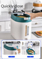 XIAOGUI Dispensador De Arroz 5KG/10KG Organizador De Cocina Contenedor De Almacenamiento Para Alimentos Juego De Botellas De Cereal Estilo Japonés Plástico - details 2