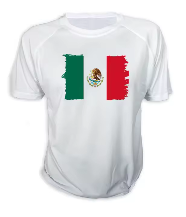 MERCHANDMANIA CAMISETA bandera mejico pais gobierno mexico tshirt - 1