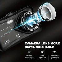 Cámara De Coche 1080P Con Pantalla Táctil Y Cámara Trasera Para Vehículo Visión Nocturna Grabadora De Video DVR Dual Para Carro - details 5