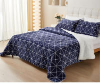 Manta Sedalina  con Borrego Edredón con borrego floral Manta con Borrego Sherpa + 2 Fundas de Almohada  Manta Invieno Suave Camacolcha ideales para tu sofá o cama180X240cm 220X240cm 240X226cm - details 4