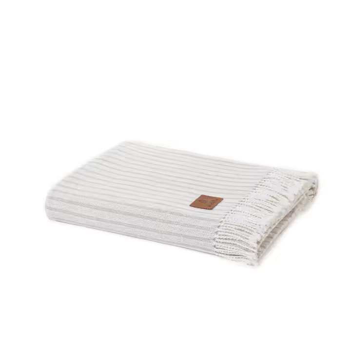 EL CABALLO - Plaid ARACENA beige 130x170 cm - 1