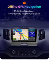 AWESAFE inalámbrico CarPlay Android Auto Radio para KIA Sportage 3 2010 2011 2012 2013 2014 2015 2016 coche reproductor multimedia GPS 2 din autoradio volante controles RDS Bluetooth - details 11