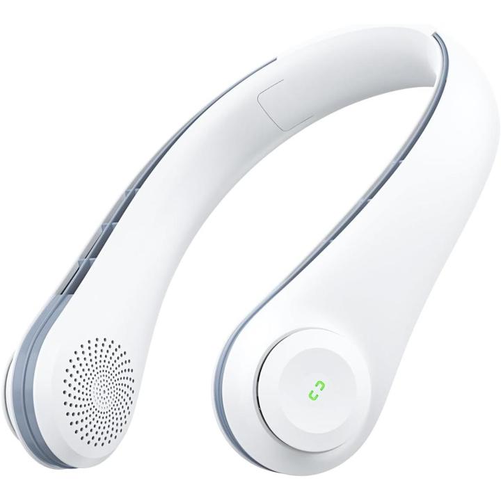 Ventilador de Cuello, 3200mAh Ventilador Cuello Portátil Silencioso USB Recargable Cuello de silicona ajustable with 3… — oferta en Miravia