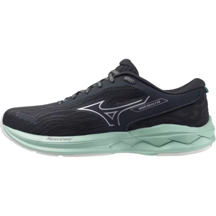 Zapatillas Mizuno Wave Revolt 3 Azul Grisaceo J1Gd2481-74 Running Mujer - 1