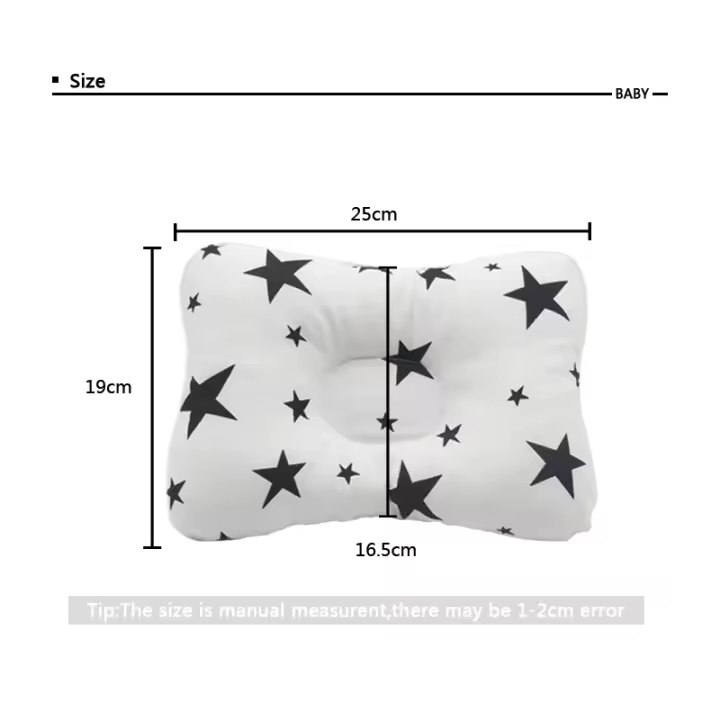 PORCHEDDU almohada para Bebe de 9,84x11 pulgadas, almohada para dormir para Bebe, lavable a Máquina, almohada para Cabeza Plana, antiteslazamiento DE LA Cabeza, adecuada para enclosure Acides, suministros para bebés (0-12 meses) - 1