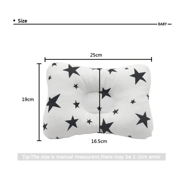 PORCHEDDU almohada para Bebe de 9,84x11 pulgadas, almohada para dormir para Bebe, lavable a Máquina, almohada para Cabeza Plana, antiteslazamiento DE LA Cabeza, adecuada para enclosure Acides, suministros para bebés (0-12 meses) - 1