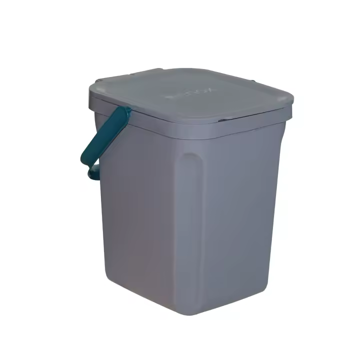 Denox Cubo Orgánico 10L para Separación de Residuos con Cierre Asegurado y Diseño Redondeado - 1