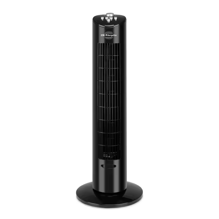 Orbegozo TW 0800 - Ventilador de torre, 3 velocidades de ventilacion. Potencia 60W. Negro. - 1