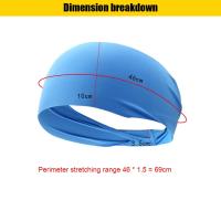 Cinta Deportiva Para Hombres Absorbedora De Sudor Bandas Antisudoración Para Correr Fitness Yoga Material Spandex+Poliéster - details 5