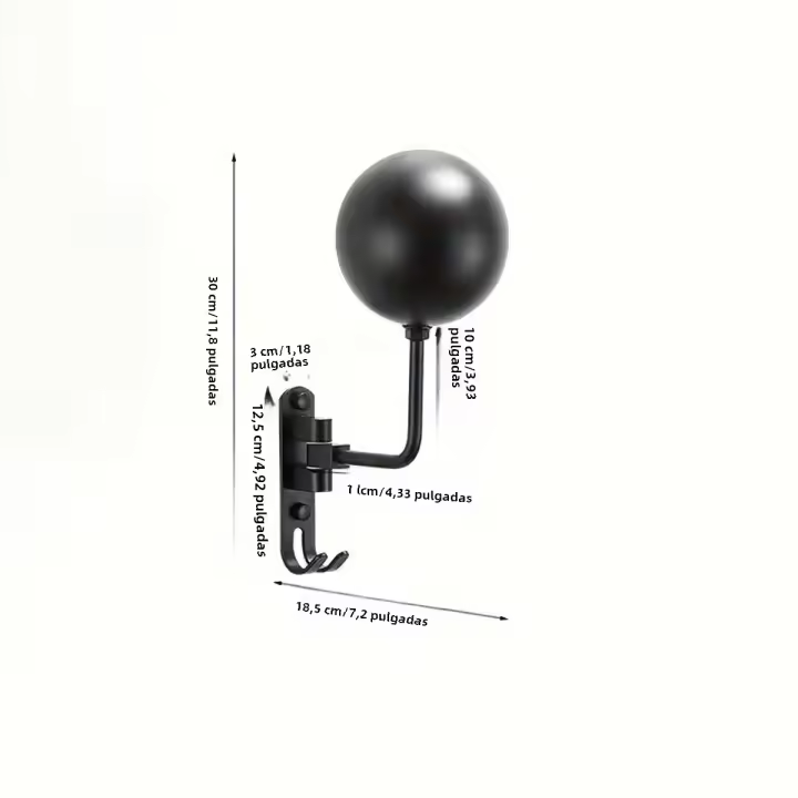 Soporte De Casco De Bicicleta Para Pared Rota 180 Grados Metal Estante De Exhibición Para Casco De Motocicleta Montaje En La Pared - 1