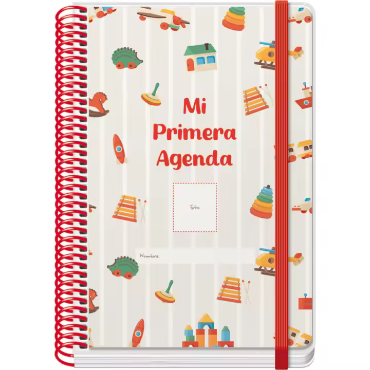 Dohe - Mi Primera Agenda Guardería y Preescolar - Día Página, A5, Perpetua Sin Fecha, Portada Personalizable con Foto, Bebés y Niños 0-3 años, Incluye Comunicaciones, Comidas, Horario, Observaciones - 1