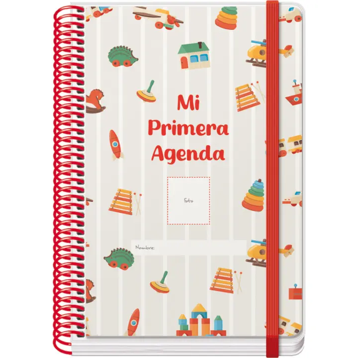 Dohe - Mi Primera Agenda Guardería y Preescolar - Día Página, A5, Perpetua Sin Fecha, Portada Personalizable con Foto, Bebés y Niños 0-3 años, Incluye Comunicaciones, Comidas, Horario, Observaciones - 1
