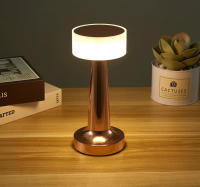 Lámpara De Mesa Retro LED Recargable Luz Nocturna Decorativa Para Dormitorio Sala De Estar Café Iluminación De Camping - details 17