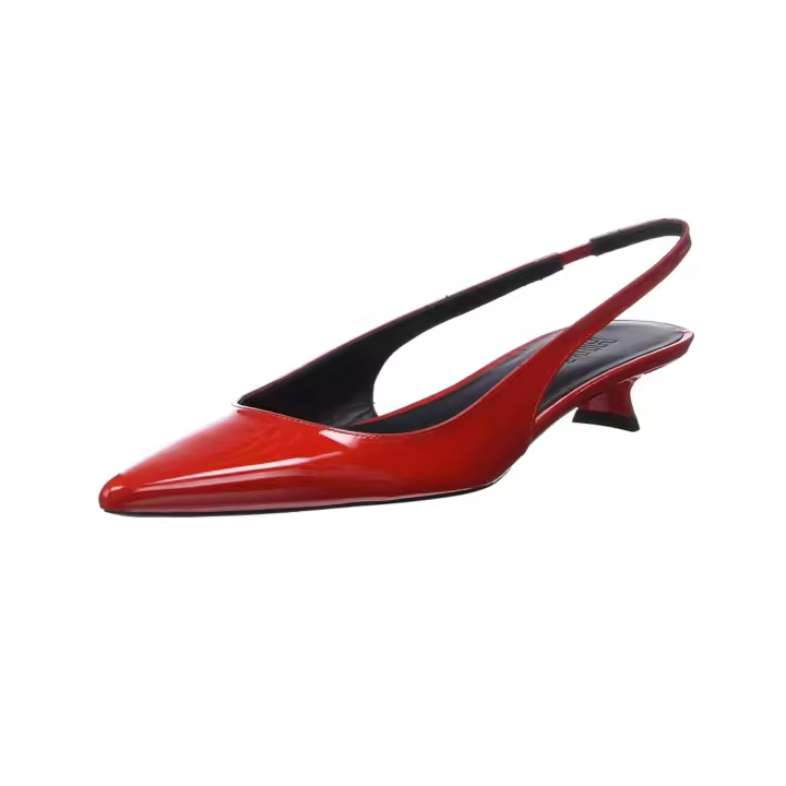 HUGO Alexis Slingback 35P, Destalonado para Mujer, Color Rojo Brillante, Talla 38 EU - ¡Elegancia y estilo absolutos para tu look! - 1