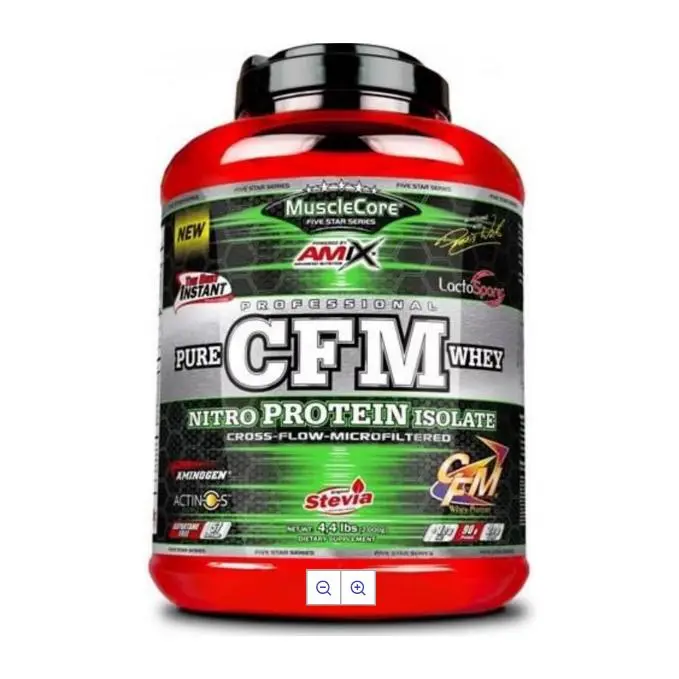 CFM NITRO WHEY WITH ACTINOS 2 KG de Amix Nutrition + SHAKER DE REGALO - 1