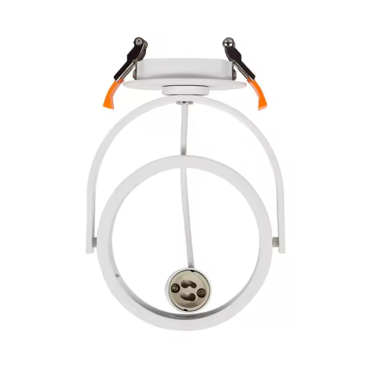Ledkia Aro Downlight Empotrable Circular Direccionable para Bombilla LED GU10 AR111 Blanco - 1