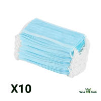VP Mascarillas VP1. Paquete 10 mascarillas quirúrgicas adulto color azul. Fabricadas en España - details 2