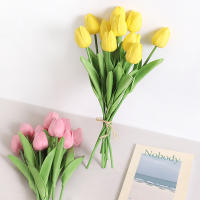 Juego De 5/10 Peces Flores Artificiales Tulipán Para Decoración De Boda Jardín Interior Y Exterior Decoración De Vaso Regalo Para Fiesta De Aniversario - details 9