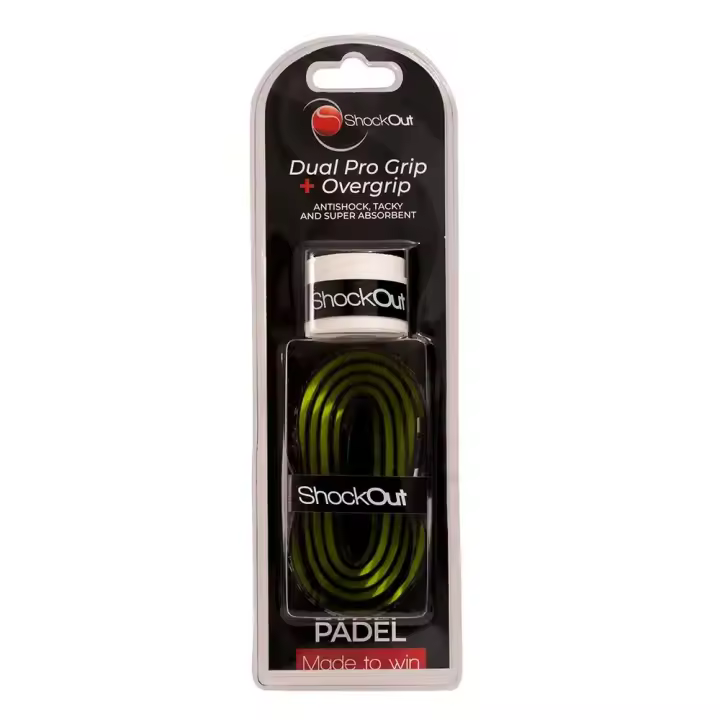Shockout Dual Pro Grip Y Overgrip Negro Amarillo - 1