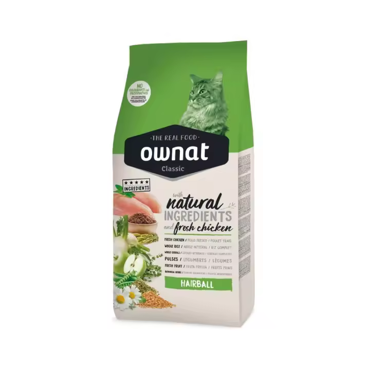 Ownat Classic Hairball 4Kg Pienso para Gatos - 1