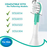 Juego De 4 Cabezales De Repuesto Para Cepillo De Dientes Eléctrico Para Niños Compatibles Con HX6042 HX6032 HX6311 HX6312 Y Otros - details 2